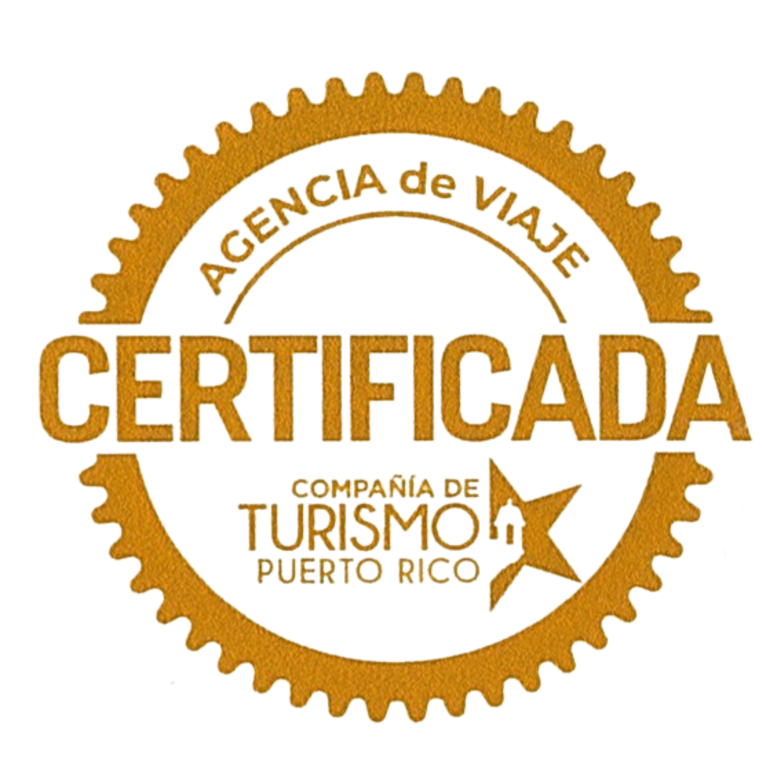 Sello Agencia de Viaje Certificada por la Compañía de Turismo de Puerto Rico